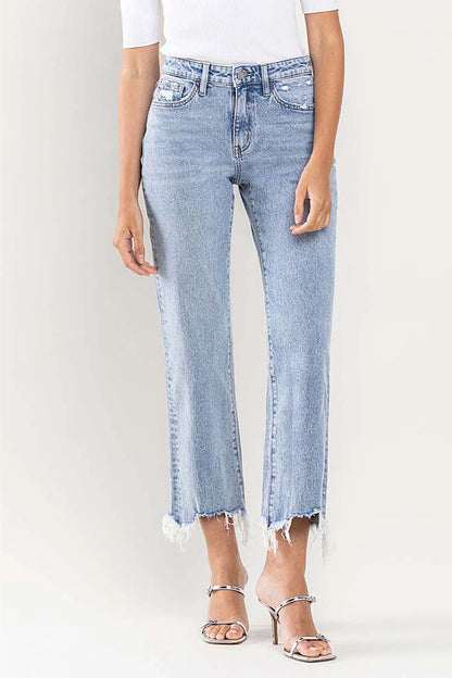HIGH RISE CROPPED DAD JEAN