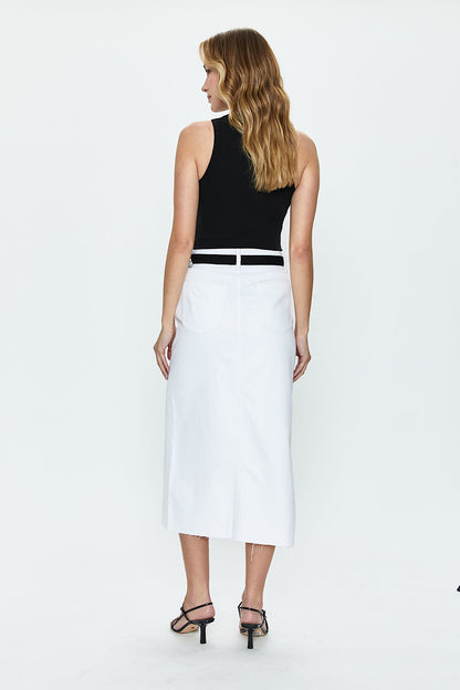 ALICE MIDI SKIRT IN WHITE