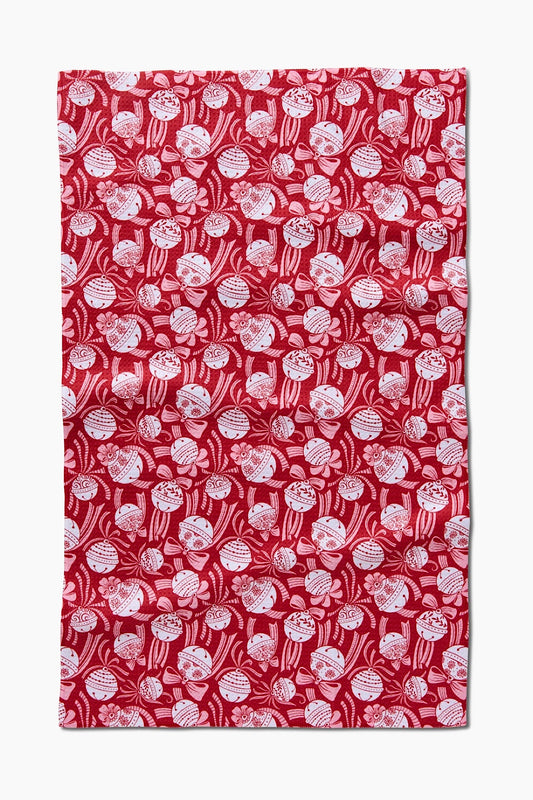 HOLIDAY BELLS & BOWS TEA TOWEL