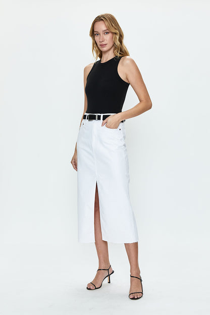 ALICE MIDI SKIRT IN WHITE