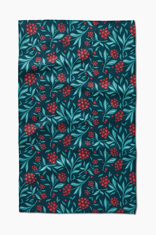 HOLIDAY BLOOMS TEA TOWEL