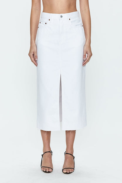 ALICE MIDI SKIRT IN WHITE