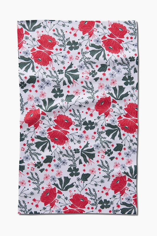 POINSETTIA BRAMBLE TEA TOWEL