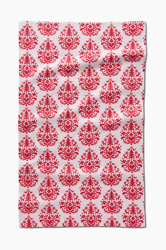 NORDIC HOLIDAY STAMP TEA TOWEL