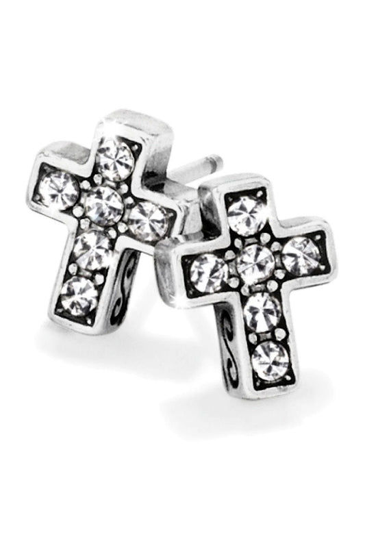 STARRY NIGHT CROSS MINI POST EARRINGS