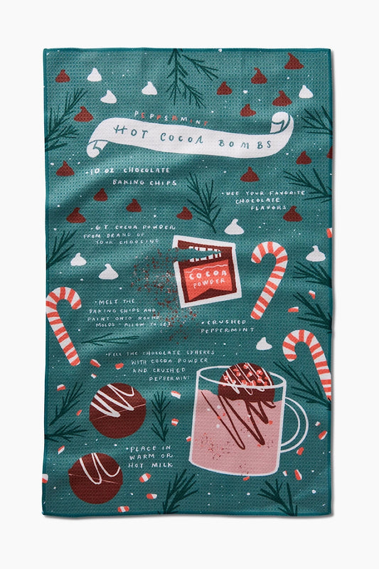 HOT COCOA BOMB TEA TOWEL