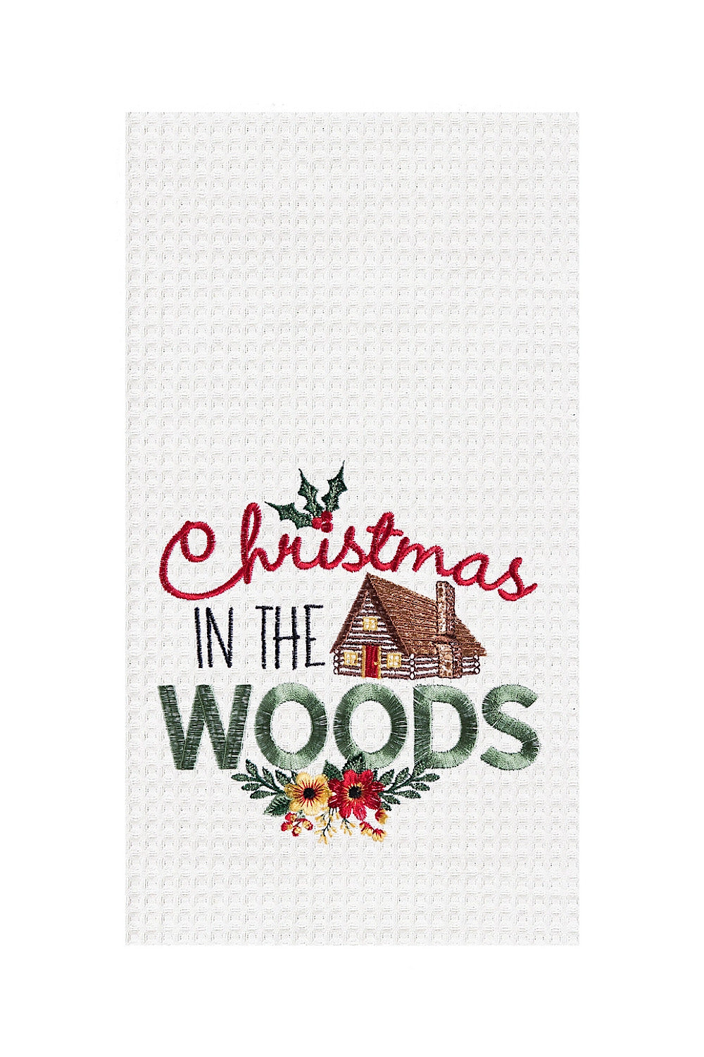 CHRISTMAS IN THE WOODS KITCHEN TOWEL