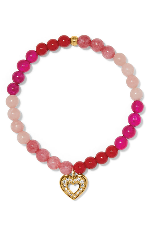 ENCHANTING HEART STRETCH BRACELET IN GOLD