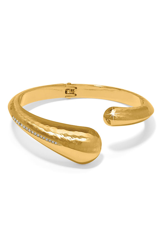 NILE OPEN HINGE BANGLE IN GOLD