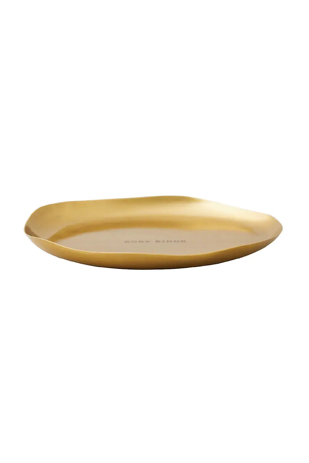 6” ROUND GOLD CANDLE PLATE