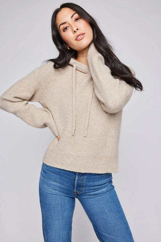 ALANIS PULLOVER IN HEATHER TAUPE