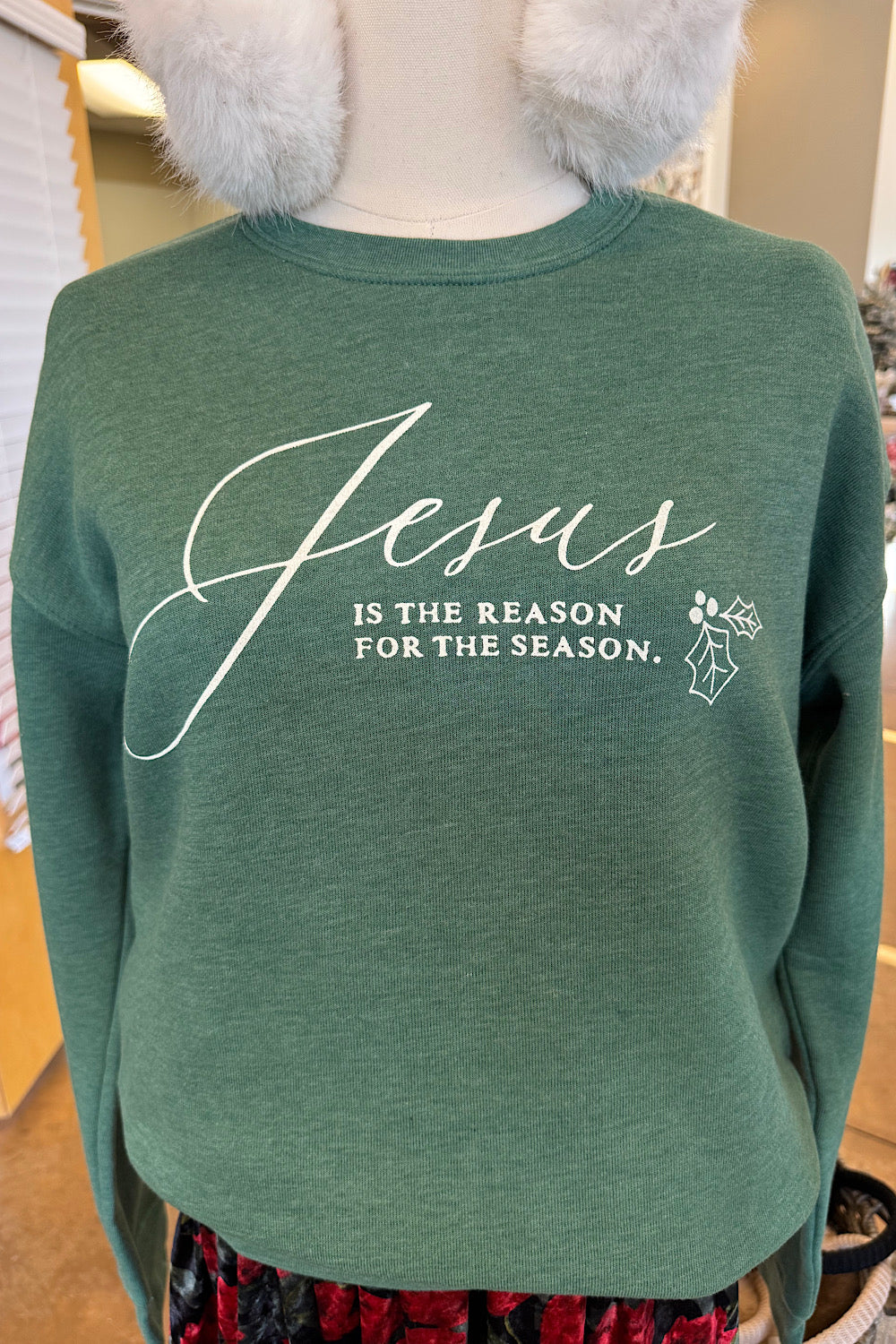 JESUS IS THE REASON FOR THE SEASON SWEATSHIRT