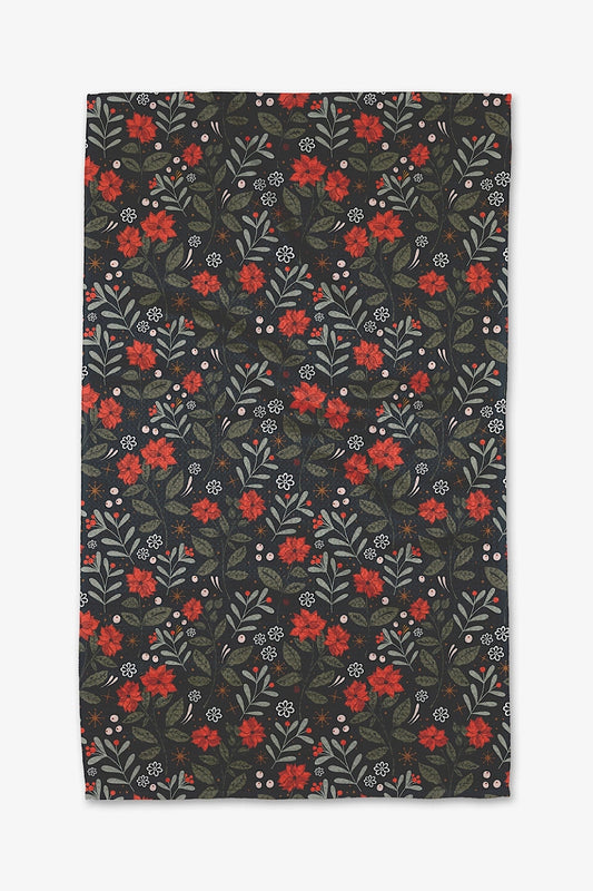 HOLIDAY FLORAL TEA TOWEL