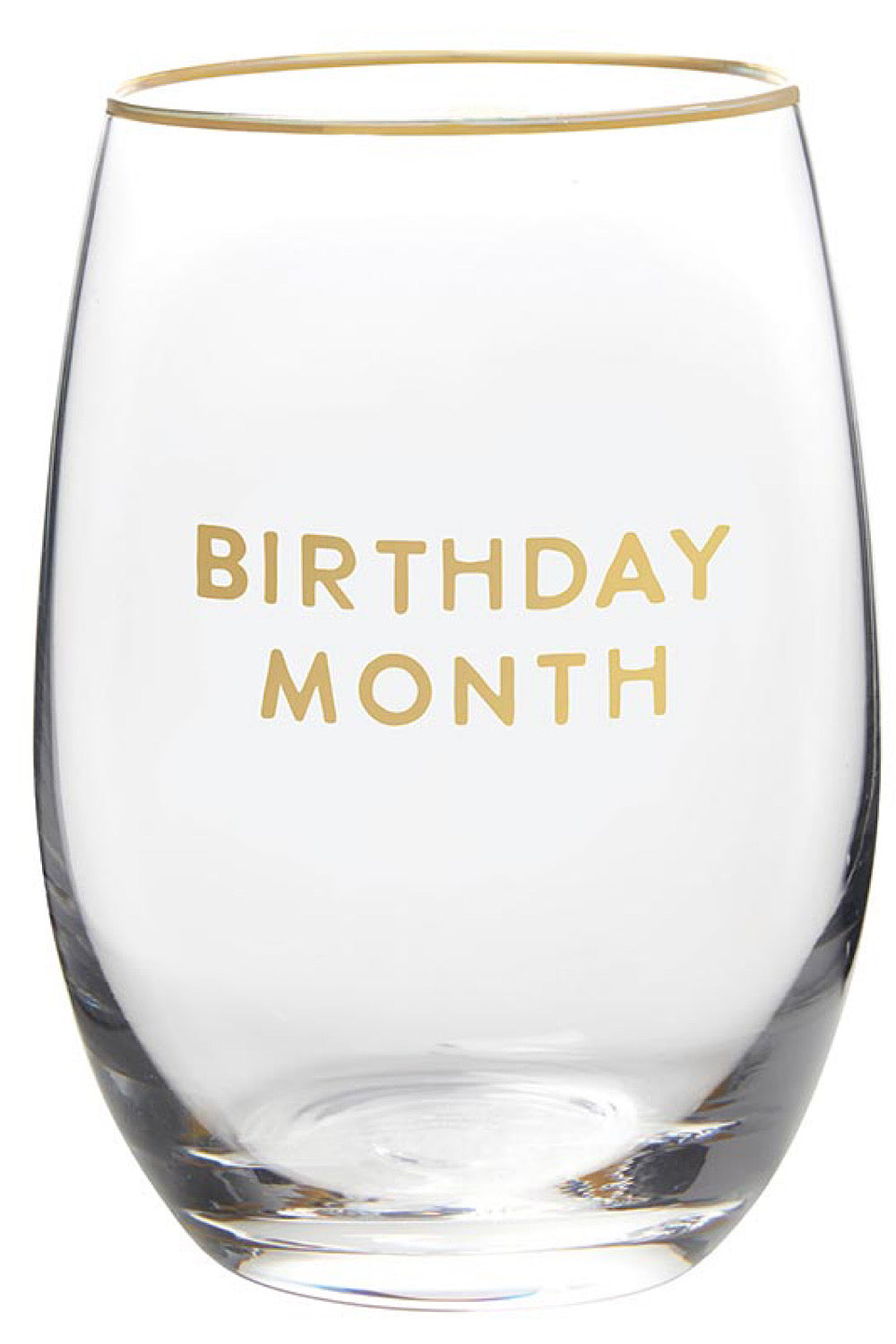 BIRTHDAY MONTH WINE GLASS