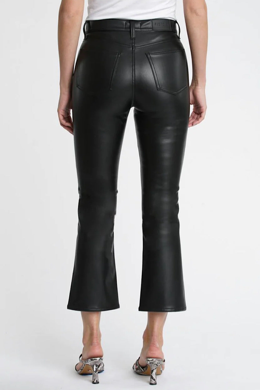 LENNON FAUX LEATHER CROP IN SLATE BLACK – The Spruced Goose Boutique ...
