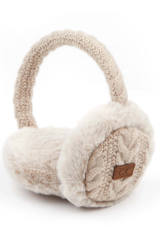 CABLE KNIT EARMUFFS