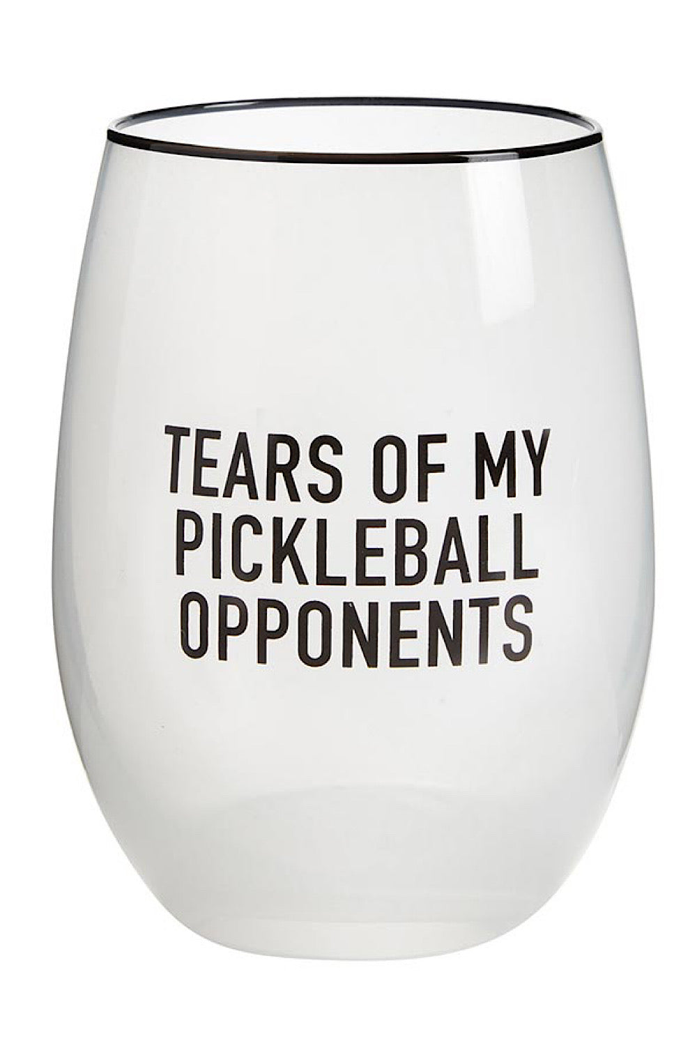 TEARS OF MY PICKLEBALL OPPONENTS WINE GLASS