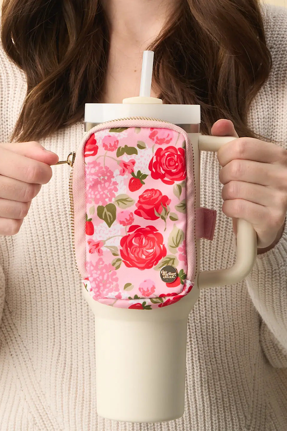 TUMBLER FANNY PACK IN ROSE GARDEN