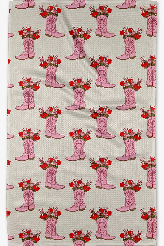 COWGIRL BOOTS TEA TOWEL