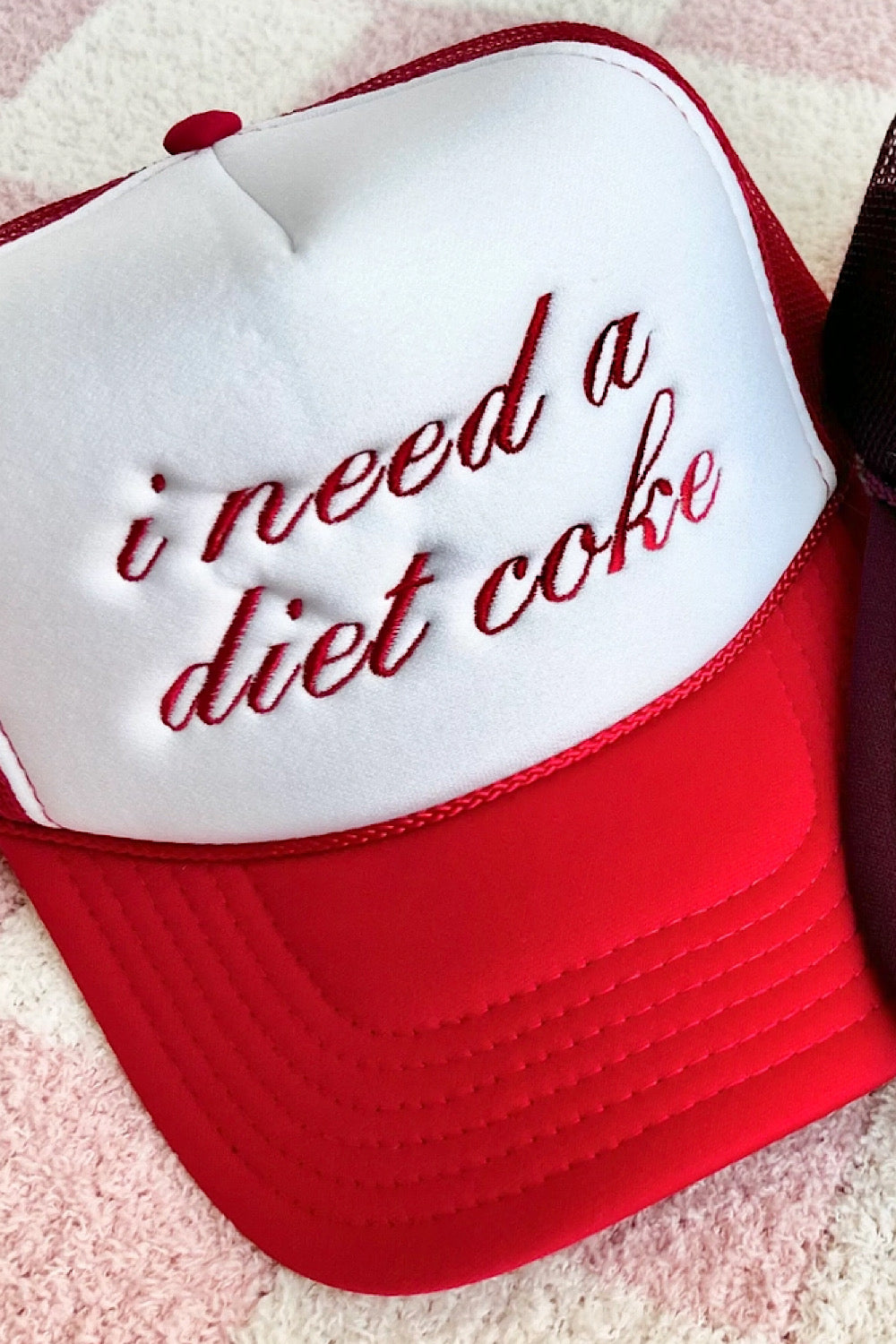 I NEED A DIET COKE TRUCKER HAT