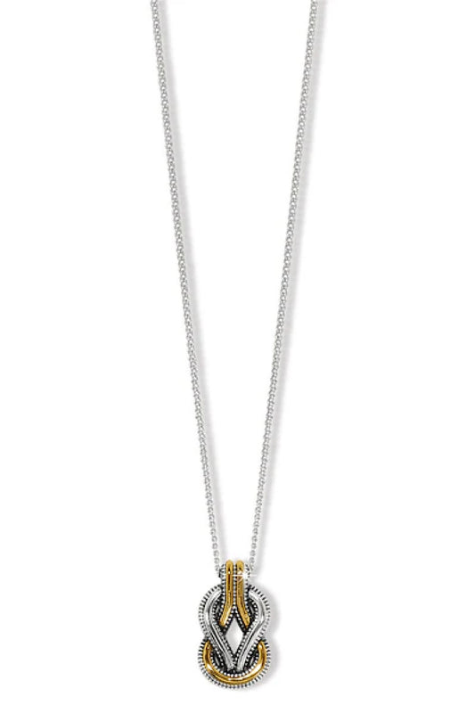 INTERLOCK HARMONY TWO TONE PETITE NECKLACE