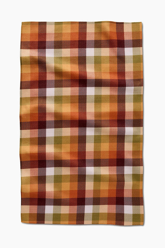 RUSTIC AUTUMN PLAID TEA TOWEL