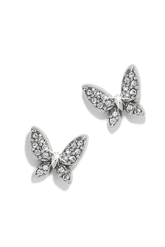 ENCHANTING BUTTERFLY POST EARRINGS IN SILVER