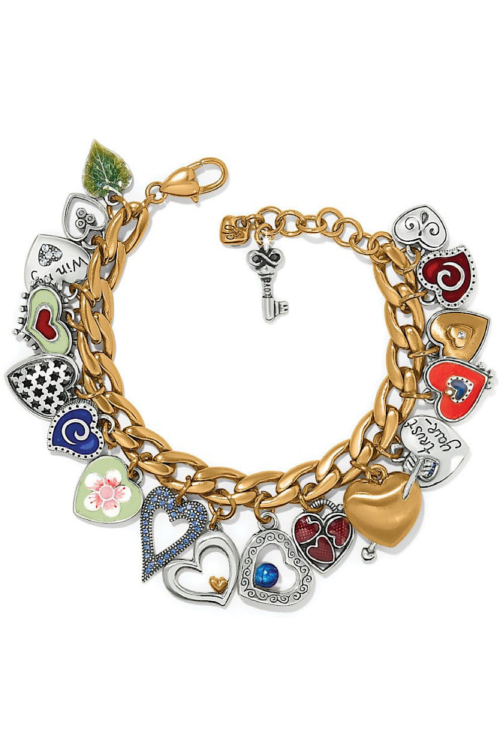 ONE HEART COLOR CHARM BRACELET