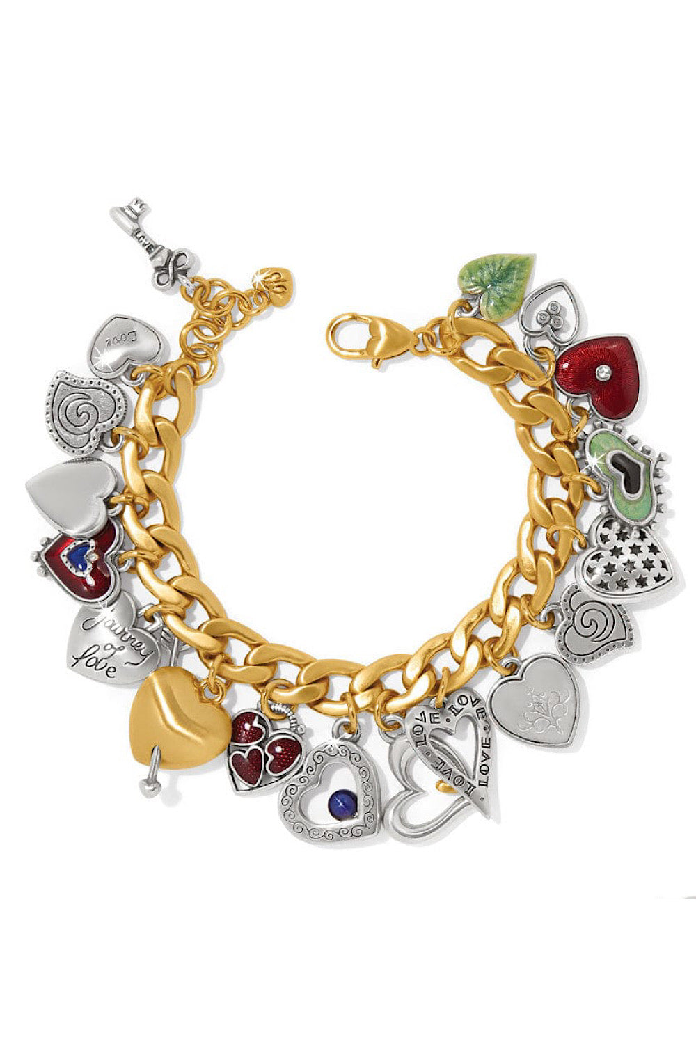 ONE HEART COLOR CHARM BRACELET