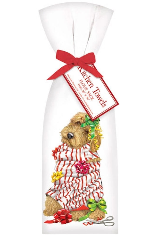 DOG WRAPPING PAPER TOWEL SET