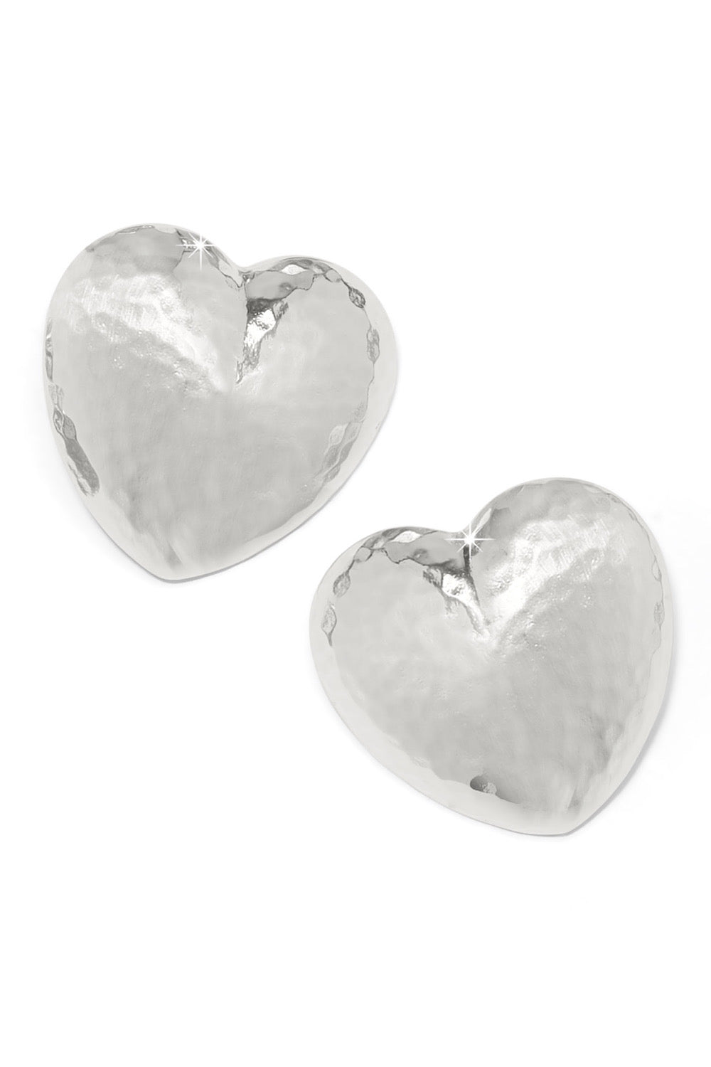 TRIANON HEART EARRINGS IN SILVER