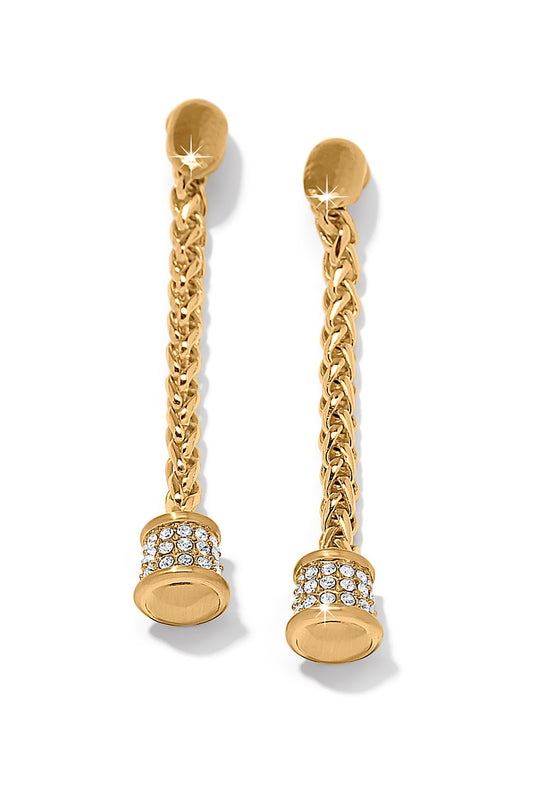 MERIDIAN VENTUS POST DROP EARRINGS IN GOLD