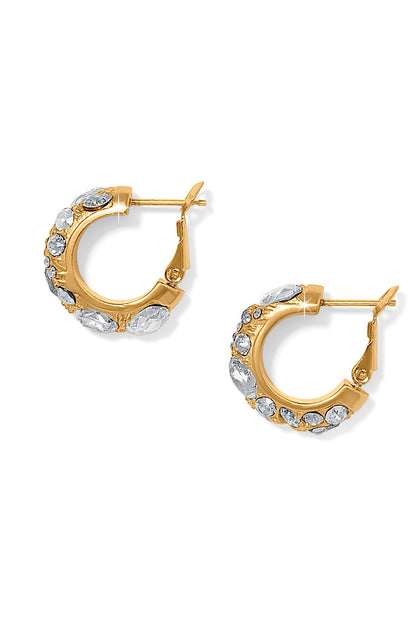 TRUST YOUR JOURNEY HOOP EARRINGS IN GOLD