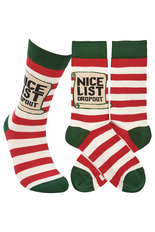 NICE LIST DROPOUT SOCKS