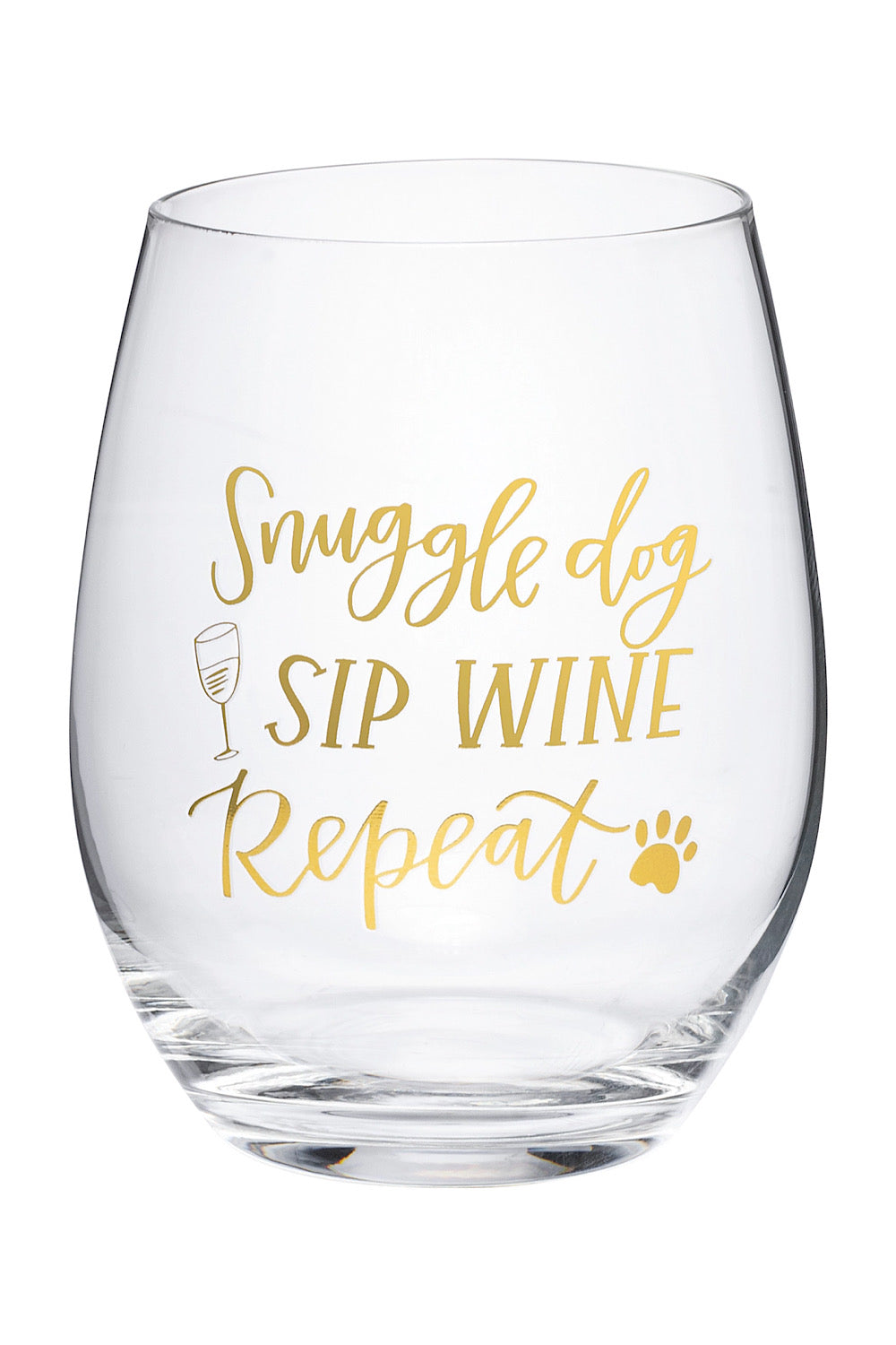 SNUGGLE DOG WINE GLASS