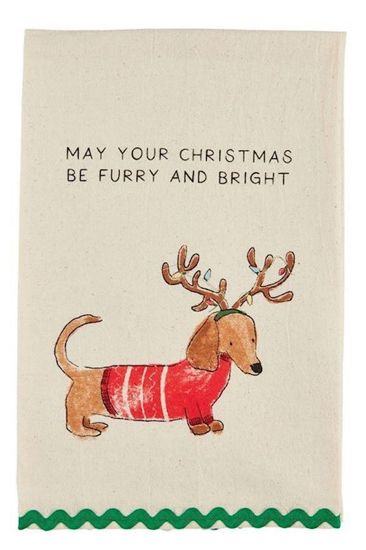 MAY YOUR CHRISTMAS BE FURRY TEA TOWEL