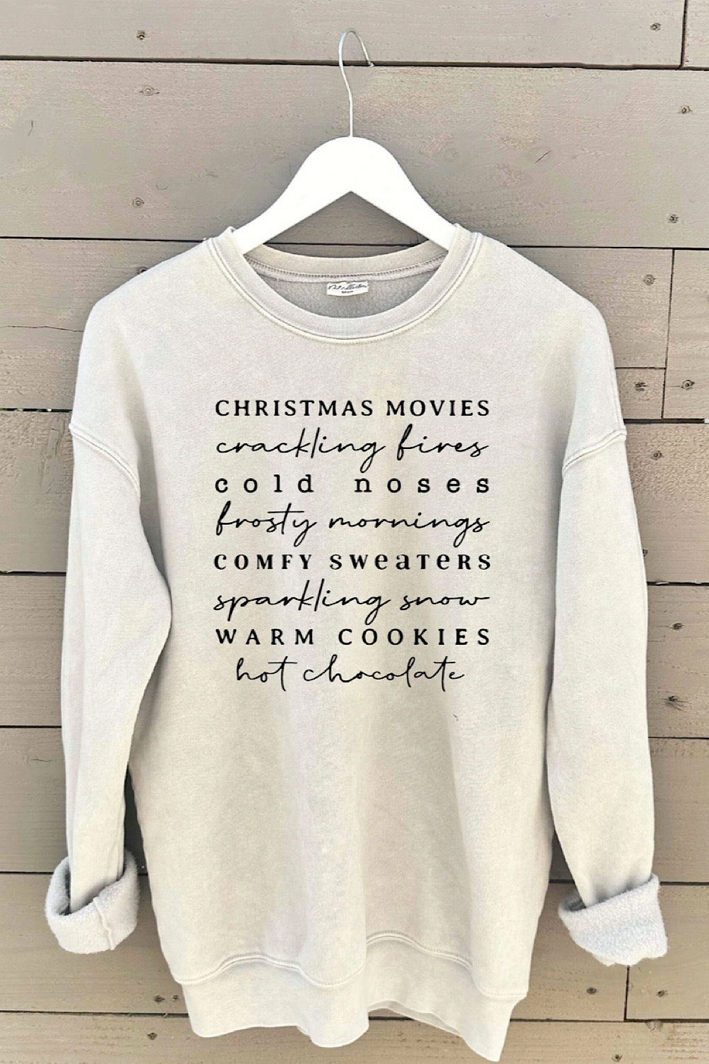 WINTER WORDS MINERAL GRAPHIC SWEATSHIRT