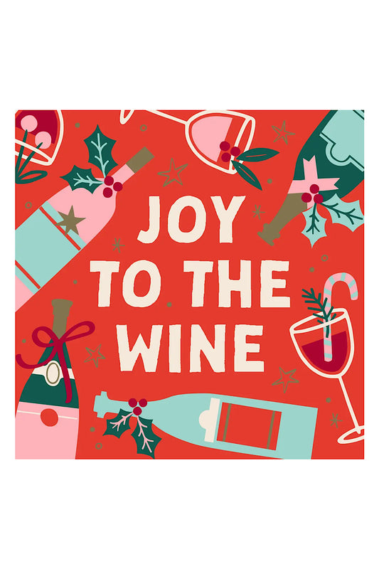 JOY TO THE WINE COCKTAIL NAPKINS