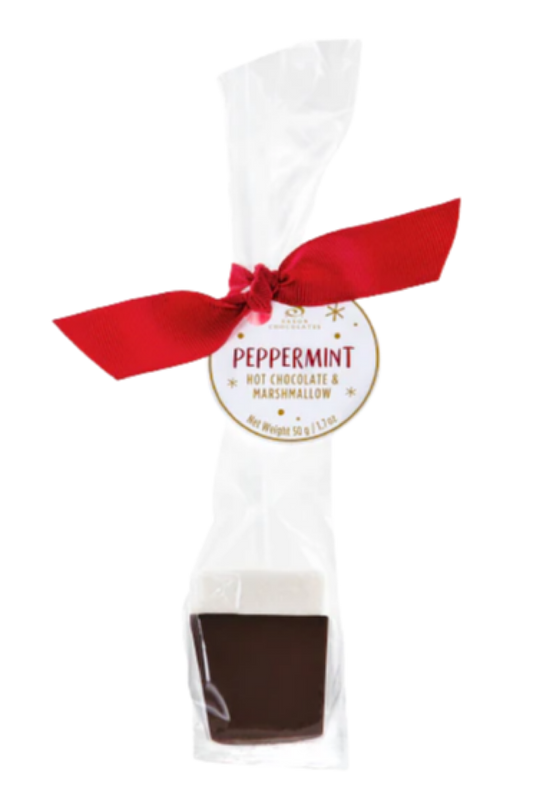 PEPPERMINT HOT CHOCOLATE MARSHMALLOW STIR STICK